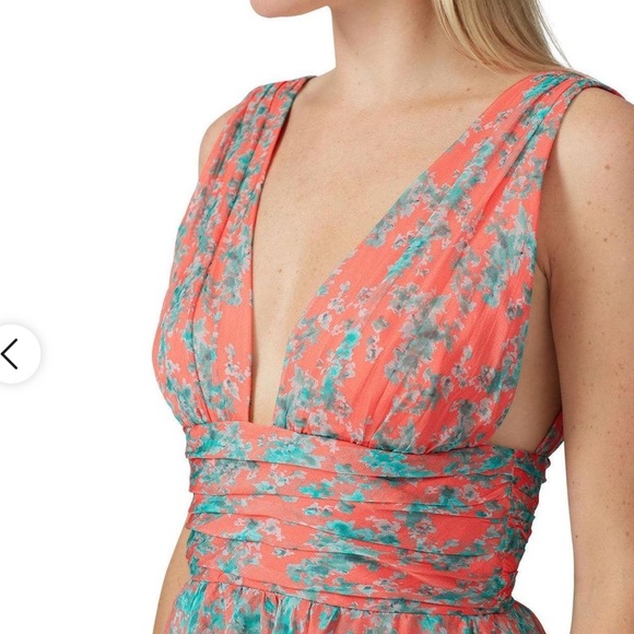 CAROLINE CONSTAS Paros silk-chiffon mini dress M - Picture 3 of 10